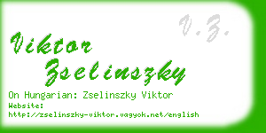 viktor zselinszky business card